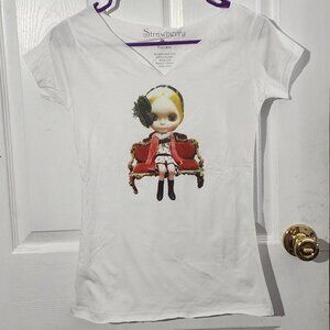 Kawaii White Blythe Doll Tshirt